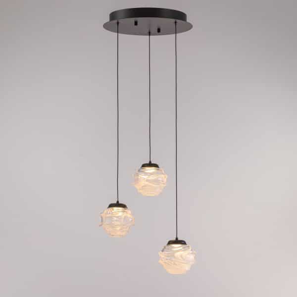 Подвесной светильник MD25030003-3A matt black/clear — изображение 2