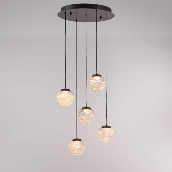 Подвесной светильник MD25030003-5A matt black/clear — изображение 2