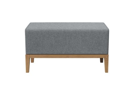 Банкетка Fjord 80 см (светло-серый твид