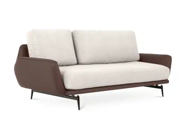 Диван Ispani трёхместный коричневый, белый — изображение 2
