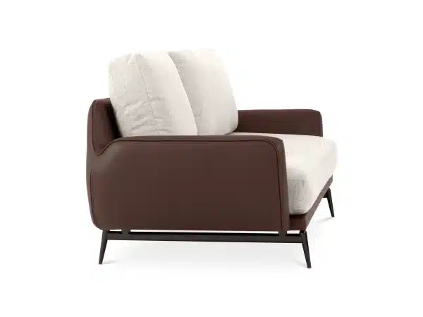 Диван Ispani трёхместный коричневый, белый — изображение 3