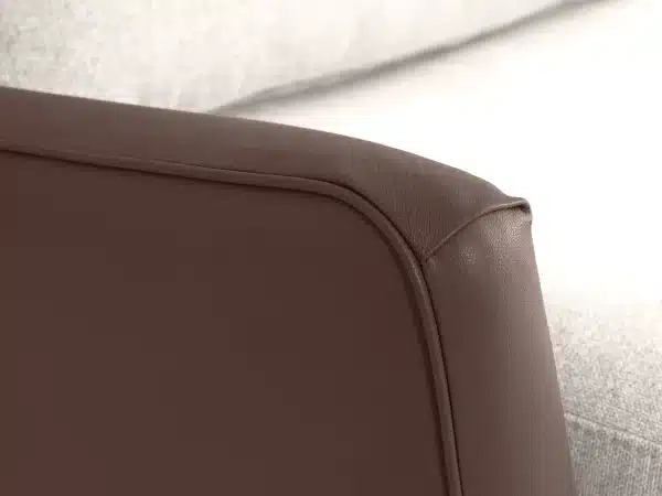Диван Ispani трёхместный коричневый, белый — изображение 5