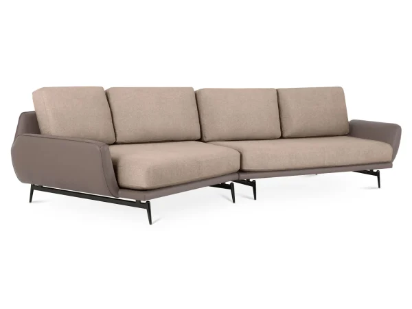 Диван Ispani угловой левый коричневый, бежевый — изображение 2