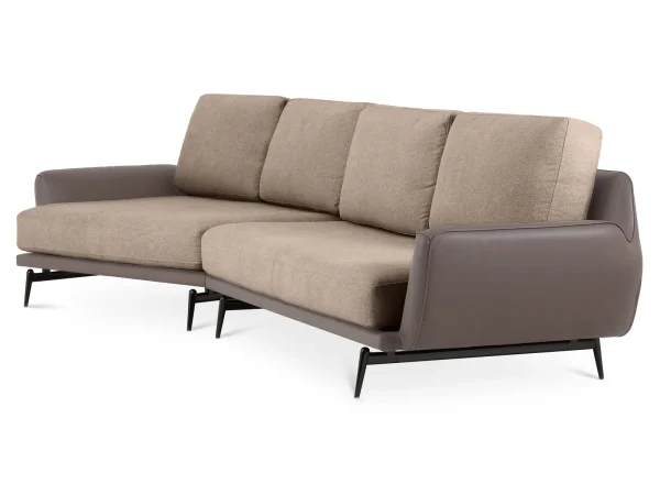 Диван Ispani угловой левый коричневый, бежевый — изображение 3