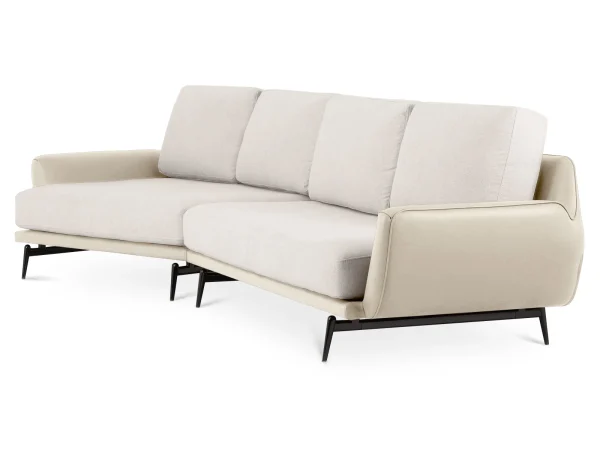 Диван Ispani угловой левый белый, бежевый — изображение 3