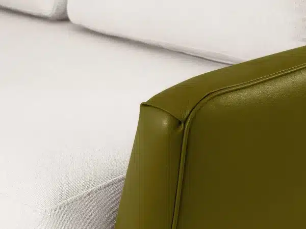 Диван Ispani угловой левый белый, зеленый — изображение 5