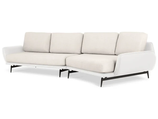 Диван Ispani угловой правый белый, бежевый — изображение 2