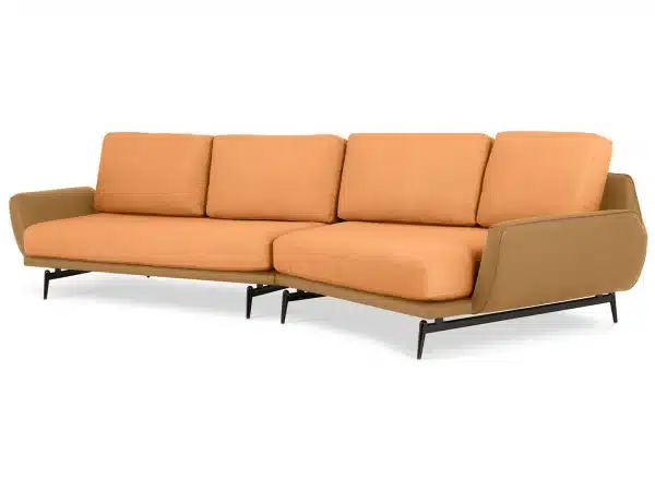 Диван Ispani угловой правый оранжевый — изображение 2