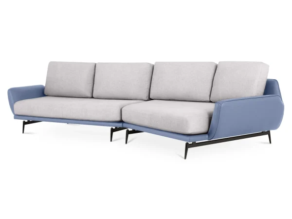 Диван Ispani угловой правый белый, зеленый — изображение 2