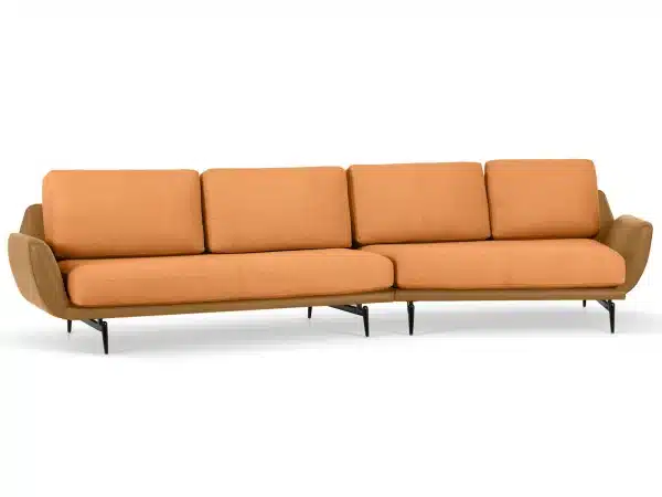 Диван Ispani угловой правый оранжевый — изображение 3