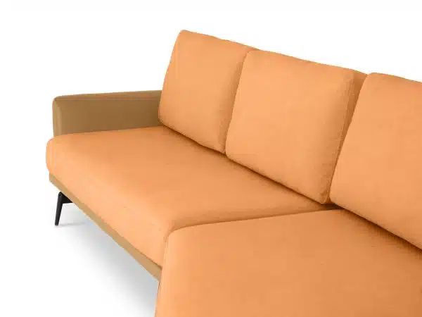Диван Ispani угловой правый оранжевый — изображение 4