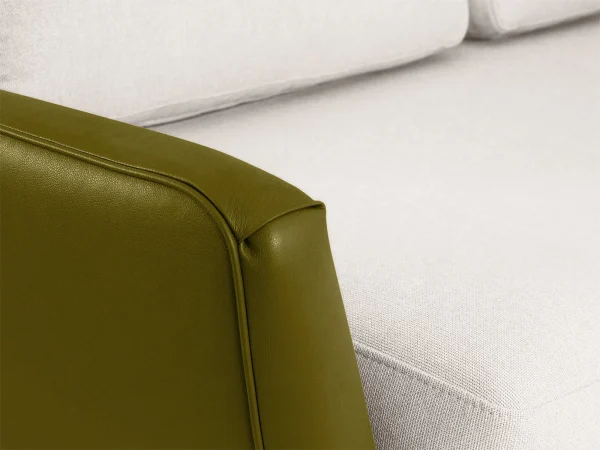 Диван Ispani угловой правый белый, зеленый — изображение 5