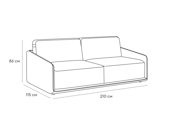 Диван Toronto светло-коричневый — изображение 5