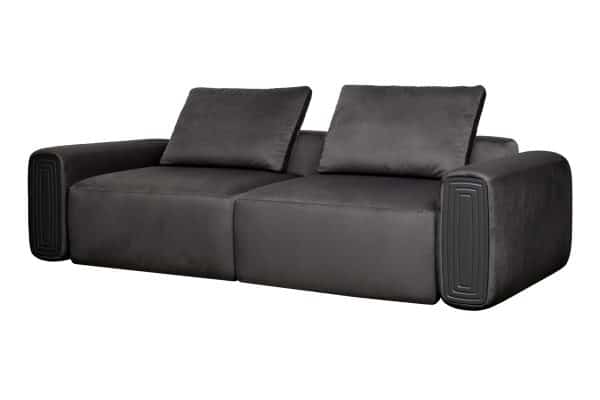 Диван трехместный Turin с мех т.серый велюр Colt1003 255*120**68см — изображение 2