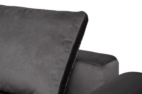 Диван трехместный Turin с мех т.серый велюр Colt1003 255*120**68см — изображение 5