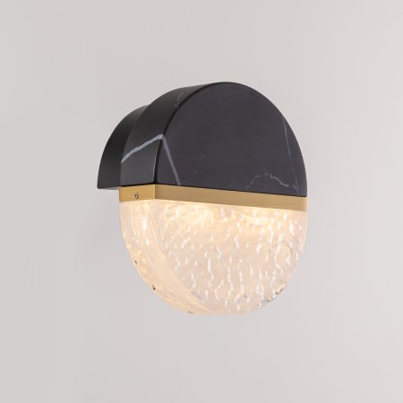 Настенный светильник MB25030008-1A brass/black