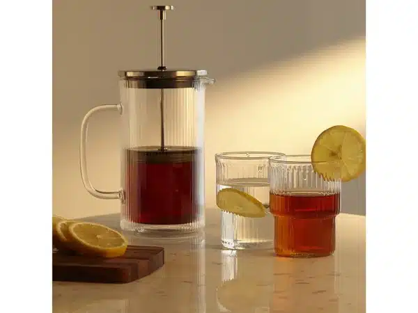 Френч-пресс Soft Ripples серый, черный — изображение 4