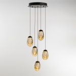 Подвесной светильник MD25090022-5A matt black/champagne — изображение 2