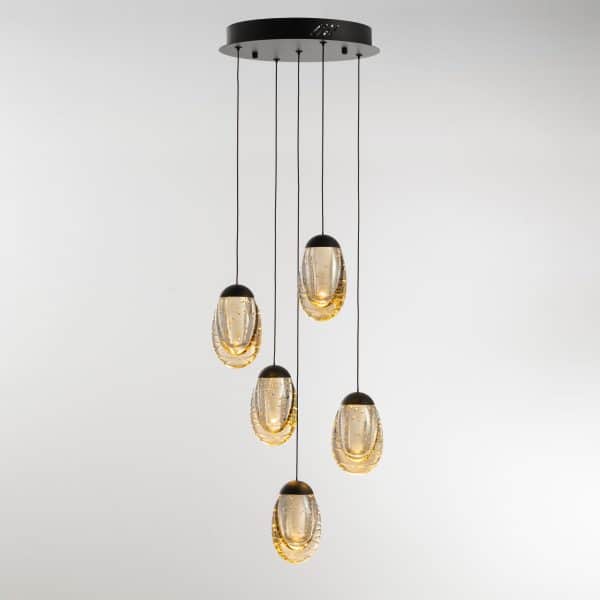 Подвесной светильник MD25090022-5A matt black/champagne — изображение 2
