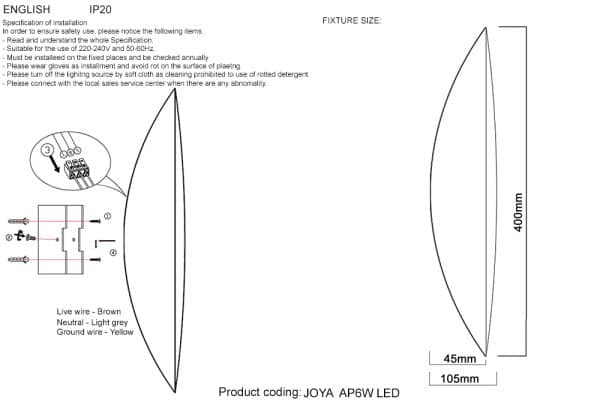 Бра Crystal Lux JOYA AP6W LED SL — изображение 2