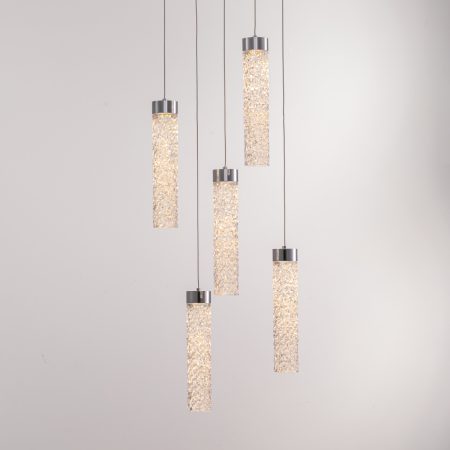 Подвесной светильник MD24030028-5A chrome/clear