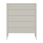 Комод Type 5 ящиков ширина 100 см (дымка)