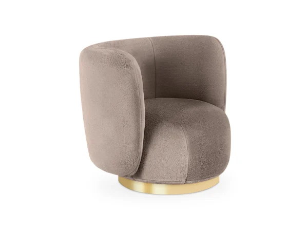 Кресло Lucca вращающееся светло-коричневый — изображение 3