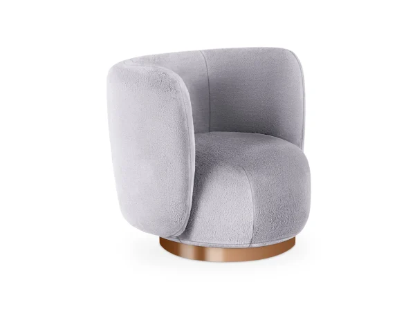 Кресло Lucca вращающееся серый — изображение 3