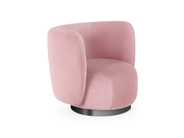 Кресло Lucca вращающееся розовый — изображение 3