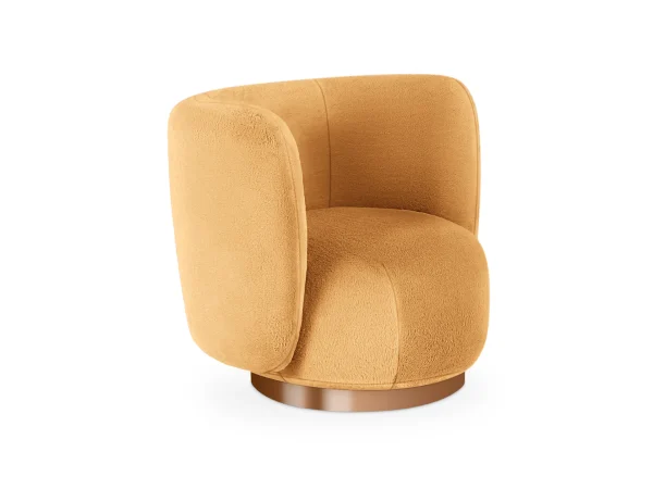 Кресло Lucca вращающееся оранжевый — изображение 3