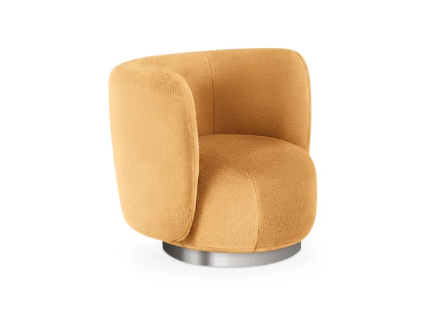 Кресло Lucca вращающееся оранжевый — изображение 3