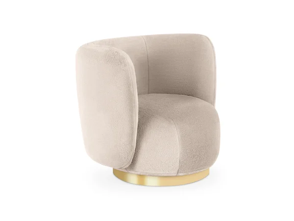 Кресло Lucca вращающееся бежевый — изображение 3