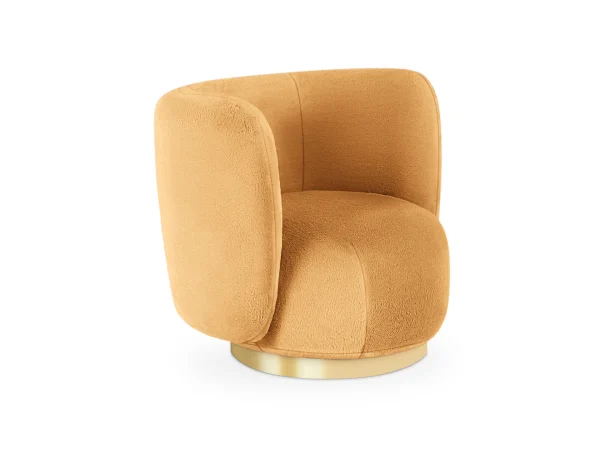 Кресло Lucca вращающееся оранжевый — изображение 3