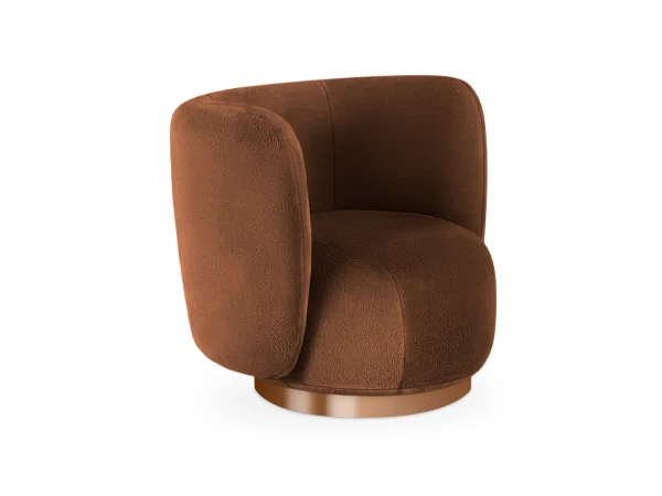 Кресло Lucca вращающееся коричневый — изображение 3