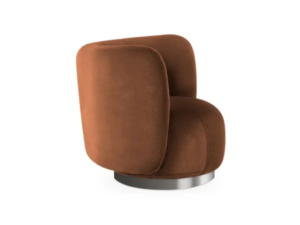 Кресло Lucca вращающееся коричневый — изображение 4