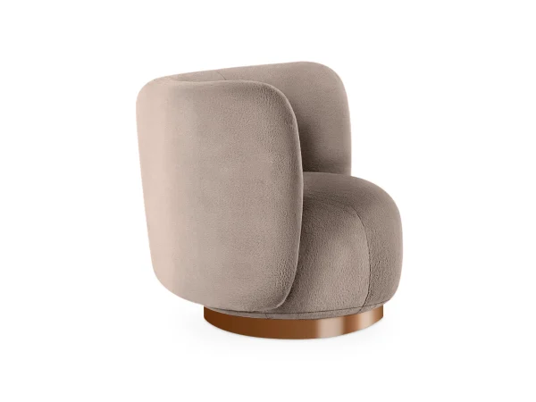 Кресло Lucca вращающееся светло-коричневый — изображение 4