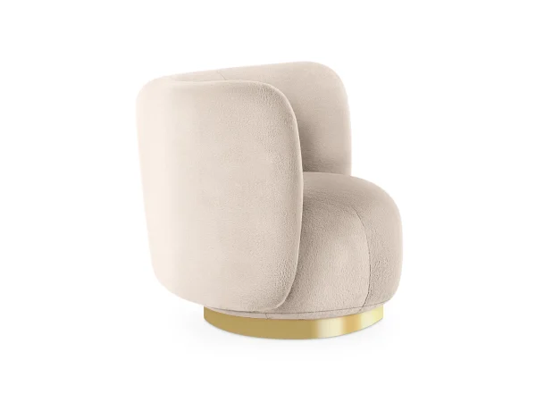 Кресло Lucca вращающееся бежевый — изображение 4