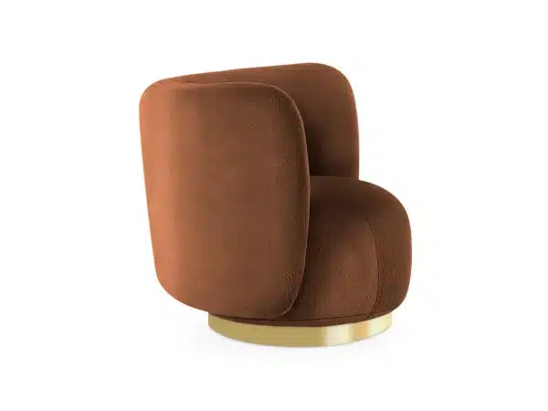 Кресло Lucca вращающееся коричневый — изображение 4