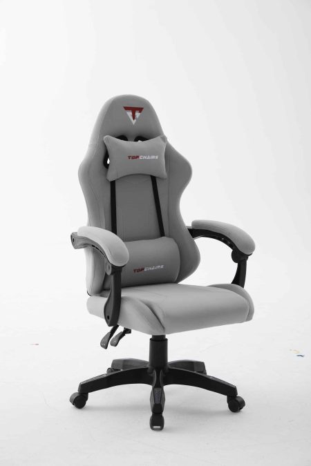 Кресло спортивное TopChairs Druid серый ткань