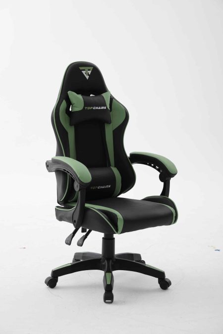 Кресло спортивное TopChairs Shadow черно-зеленый