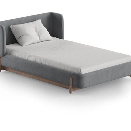 Кровать Basic спальное место 120*200 см (серый