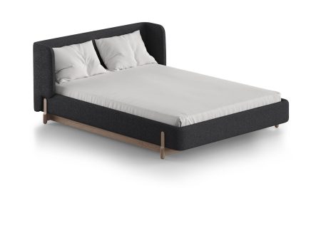 Кровать Basic спальное место 140*200 см (серый