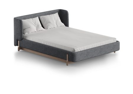 Кровать Basic спальное место 140*200 см (серый