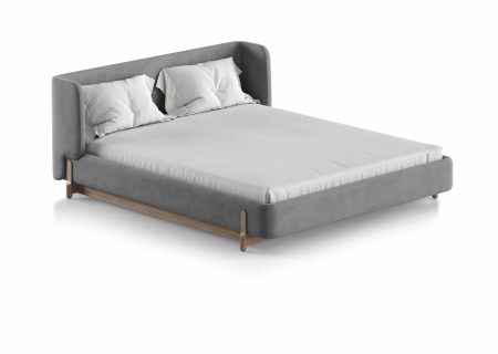 Кровать Basic спальное место 160*200 см (серый