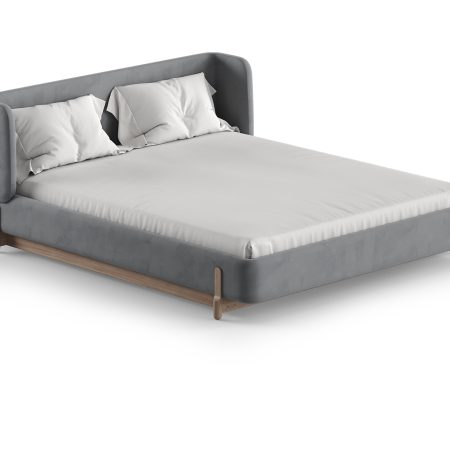 Кровать Basic спальное место 160*200 см (серый