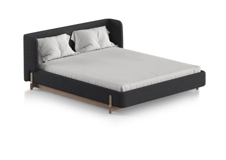 Кровать Basic спальное место 160*200 см (серый