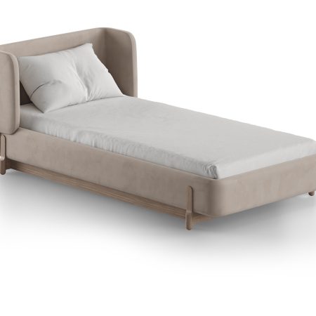 Кровать Basic спальное место 90*200 см (бежевый