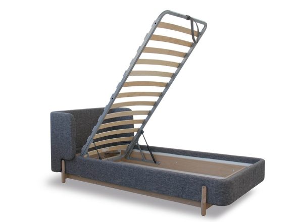 Кровать Basic спальное место 90*200 см (серый, антивандальная) — изображение 3