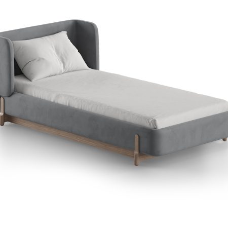 Кровать Basic спальное место 90*200 см (серый