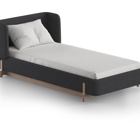 Кровать Basic спальное место 90*200 см (серый